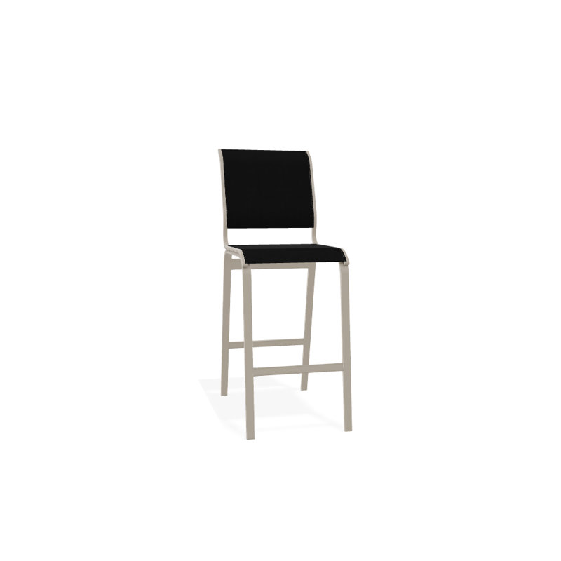 Tabouret de bar 29,5 po Holna, Noir 5D Sunbrella®, Désert texturé