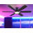 55" Modern 6-blade Ceiling Fans With RGB Multicolor Nightlight and Remote Control-706936519