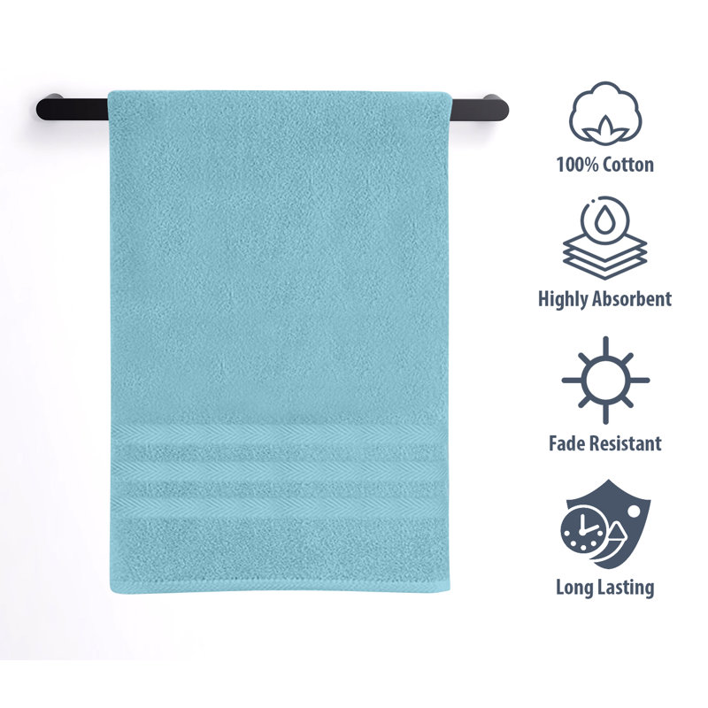 Plush Bath Towel, Aqua