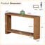 Console 57,5 po en bois massif pour vestibule