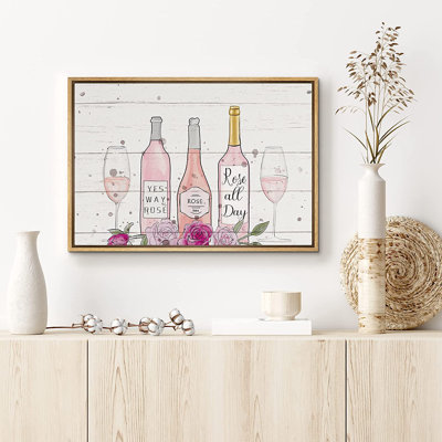 Signe, reproduction d'art sur toile encadrée, bouteilles de champagne avec verres, célébrations et fêtes, illustrations de vin, art moderne, glamour, pastel coloré pour le salon, la chambre à coucher, le bureau
