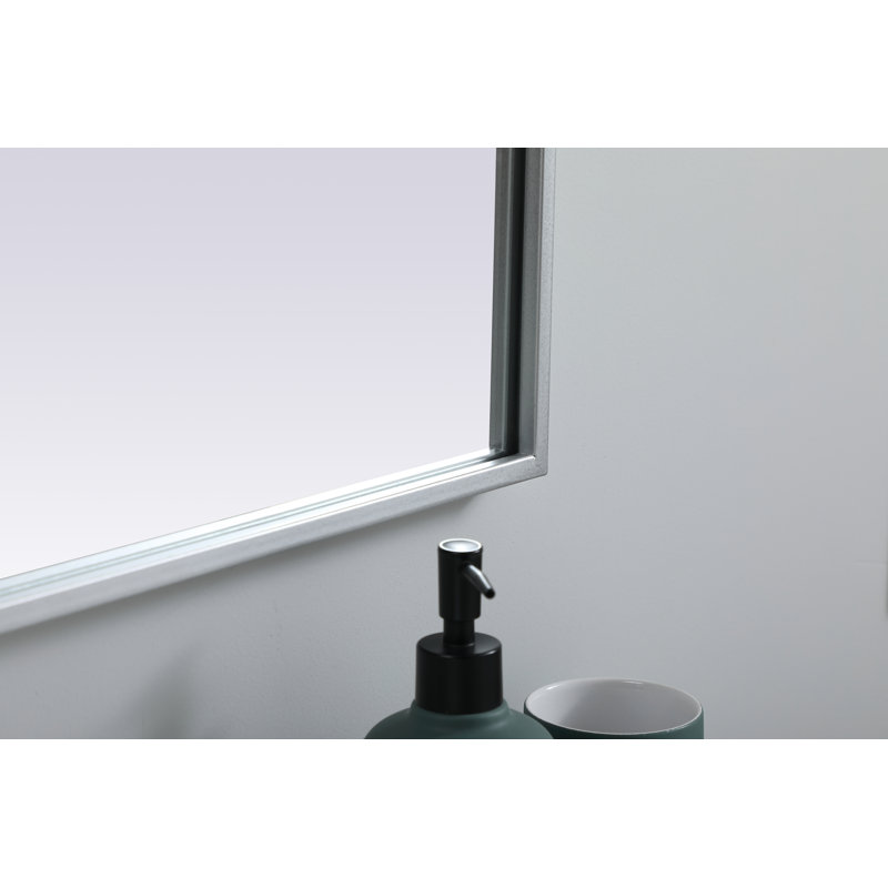 Miroir mural Sabine, Argent, 42 po x 33 po