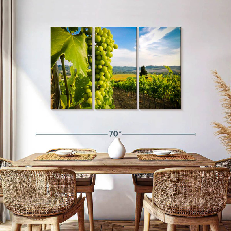 Yarlin Green Grape Vineyard, 36" H x 57" W