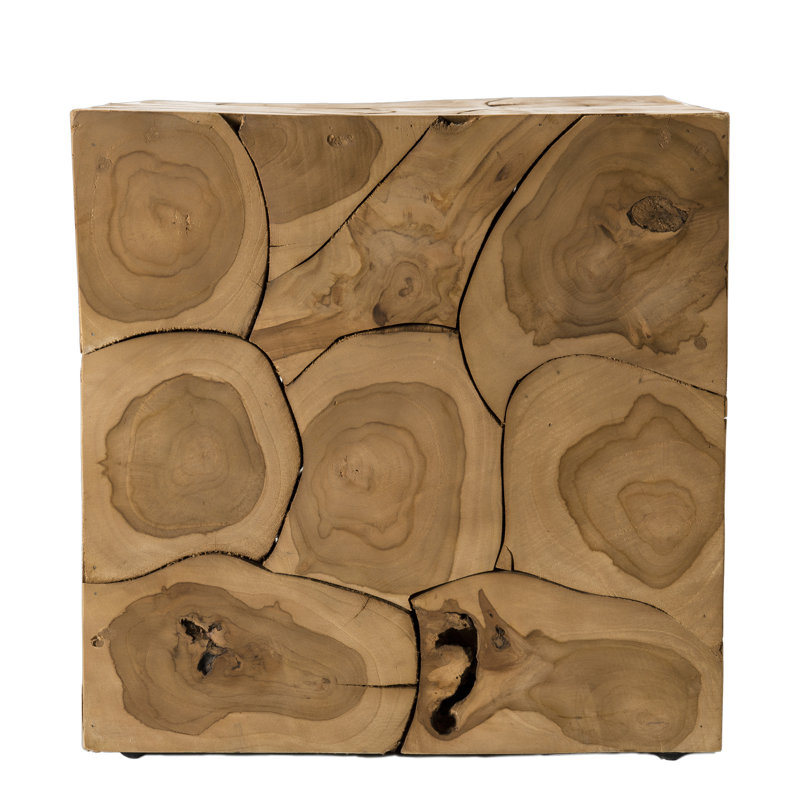 Austyn Solid Wood Block End Table
