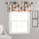 Lush Decor Leah Floral Single Window Valance