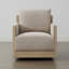 Fauteuil d'appoint pivotant rembourré Zenda-1280970305-1280970311