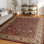 Tapis oriental rouge / beige Clarence