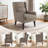  High-Back Upholstered Polyester Accent Armchair for Living Room Bedroom-1471582032