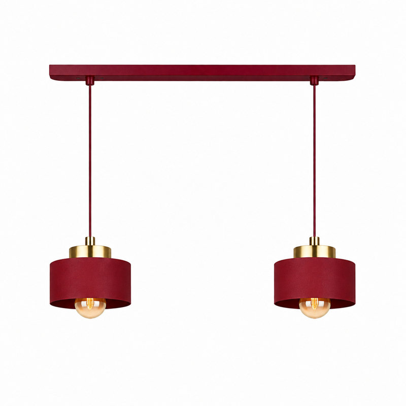 Simply Wine 1-light Pendant, 50, Burgundy/Gold, 2