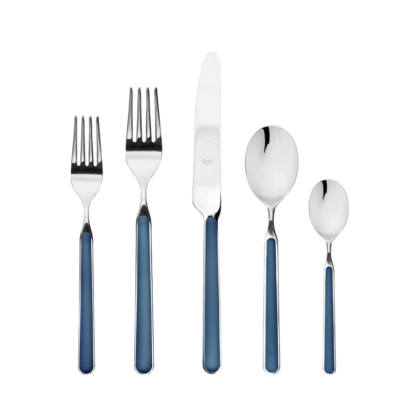 4 cuillères à espresso fant. Bleu électrique, Bleu