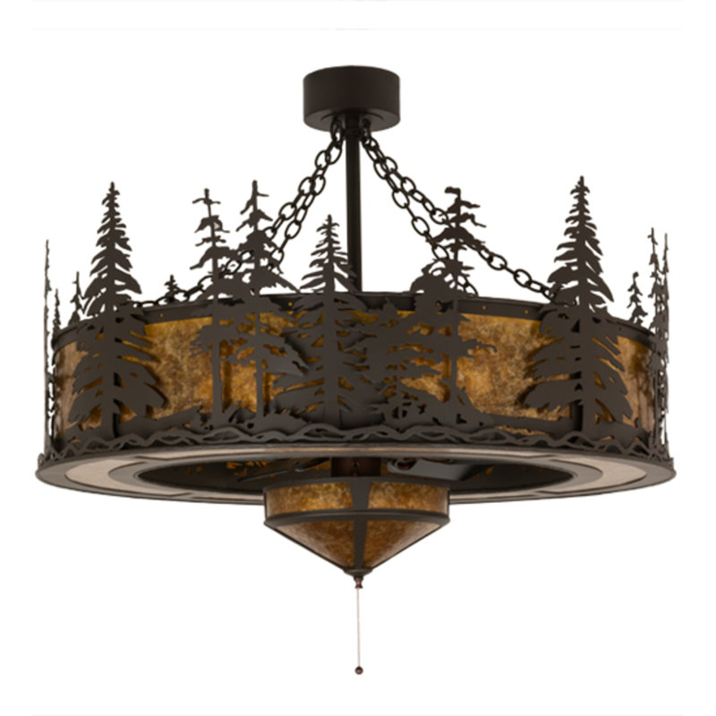 Tall Pines Downrod Ceiling Fan
