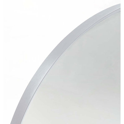 Arched Metal Framed Bathroom Mirror
