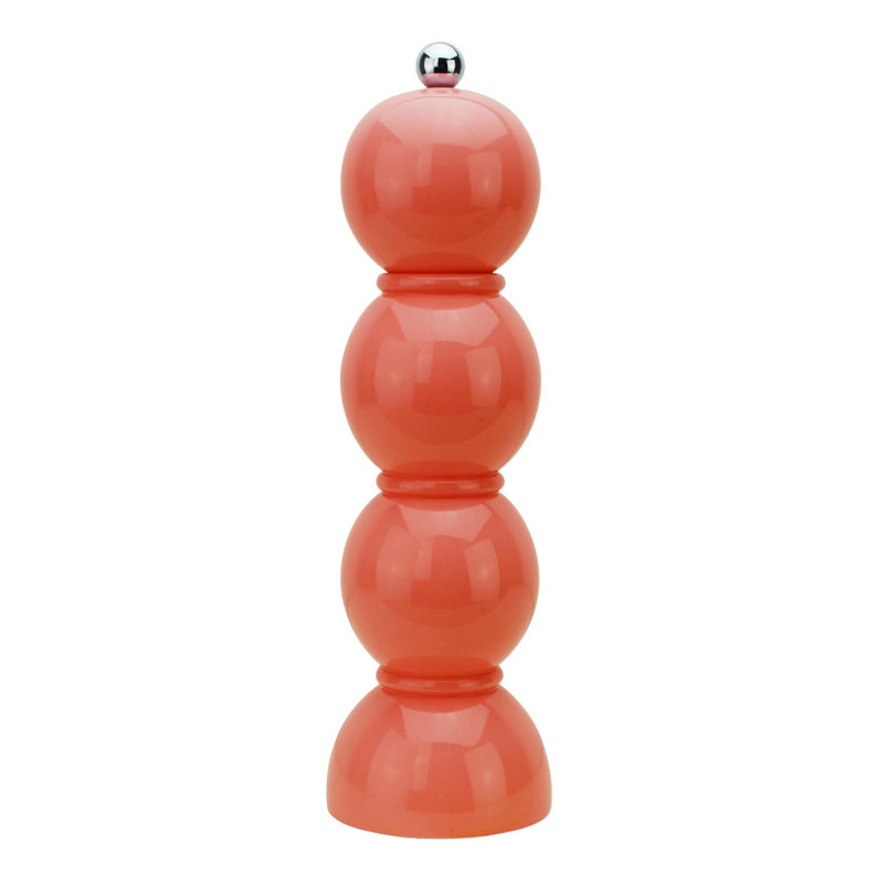 Bobbin Wood Salt & Pepper Mill, Coral Pink