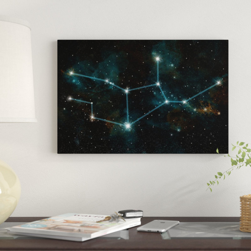 « the constellation virgo the virgin’by marc backward », reproduction d’art sur toile tendue, H 26 po x l 40 po x P 1,5 po