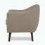 Chaise d'appoint capitonnée à boutons avec pieds espresso-244853643