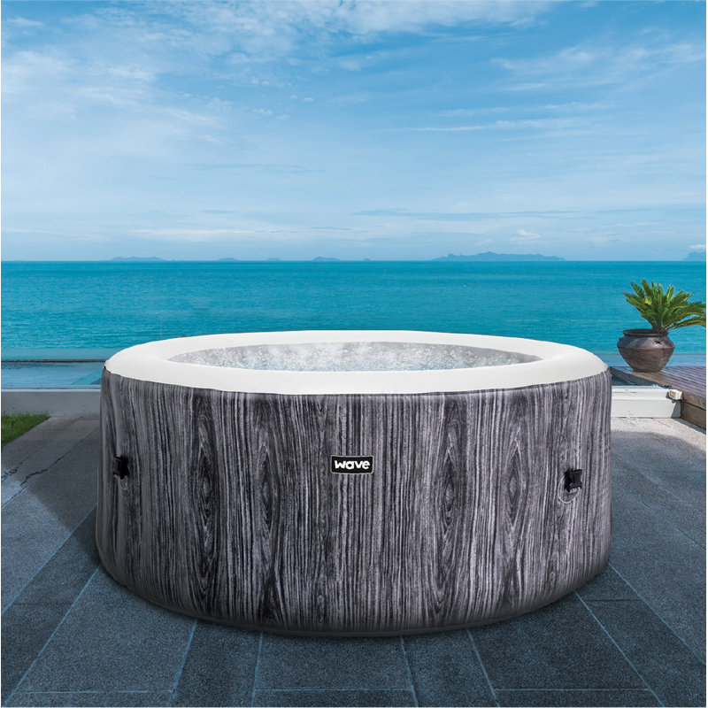 WAVE Vinyl Round Inflatable Hot Tub, Brown