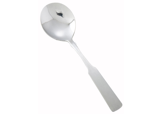 Cuillère à bouillon en acier inoxydable Houston, poids lourd, 6,75 po (paquet de 12)