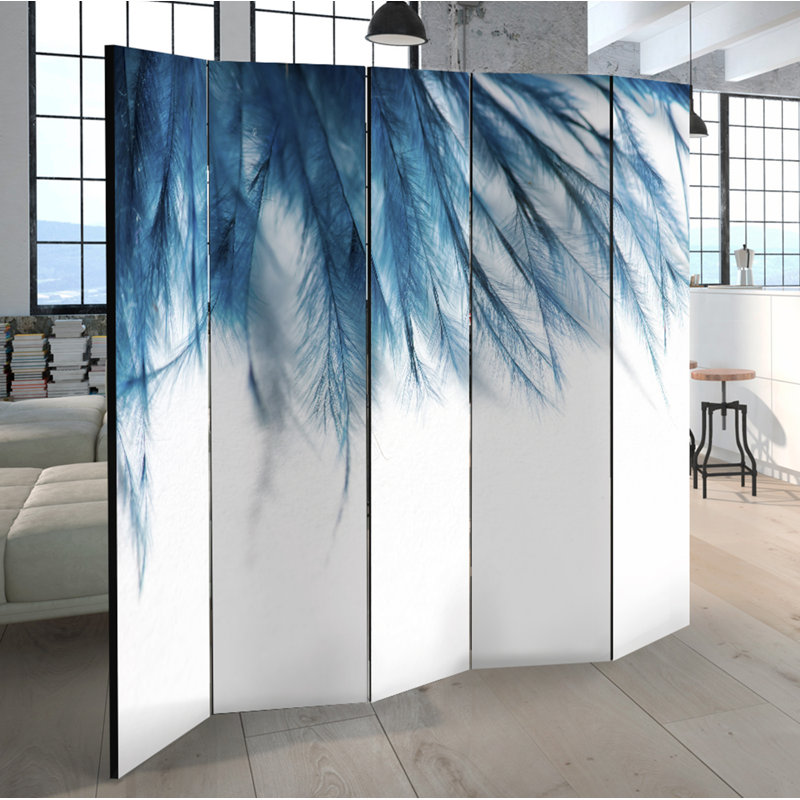 Meranda Solid Wood Folding Room Divider, 5