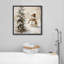 Impression sur toile, bonhomme de neige avec arbre de Noël en hiver-107117943-107117950