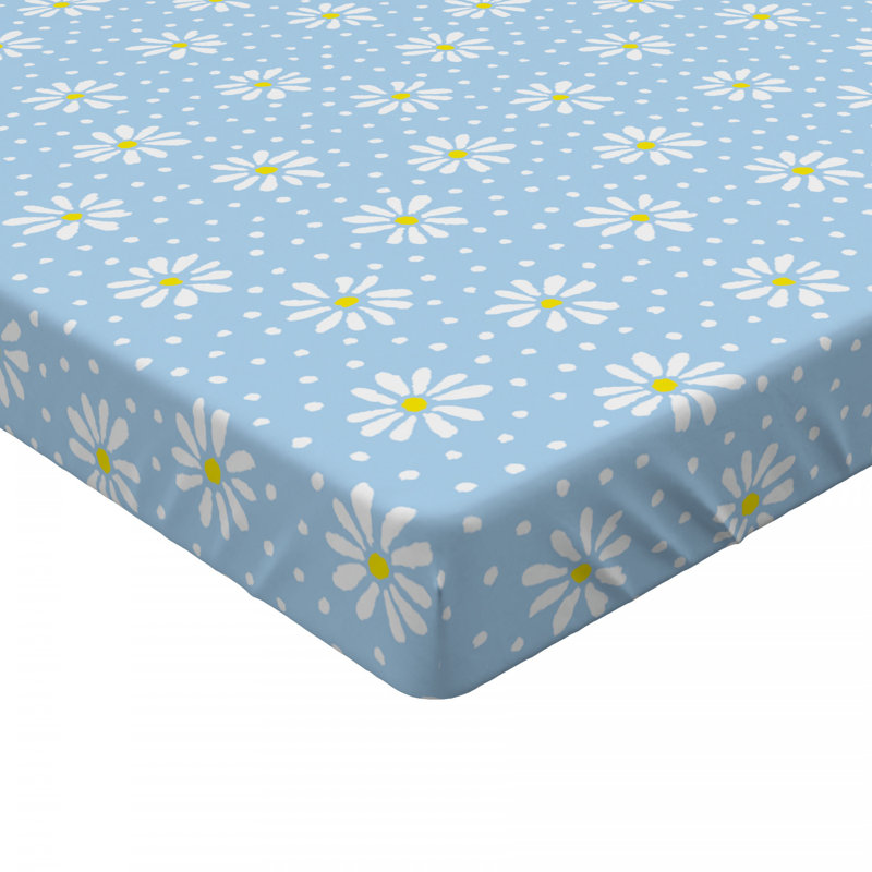 Microfiber Floral Fitted Sheet, Queen Fitted Sheet