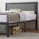 Tontouta 3 Piece Bedroom Set Upholstered Bed Platform with 2 Charging Station Nightstands Bedside