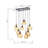 Manon 8 - Light Black Cluster Pendant