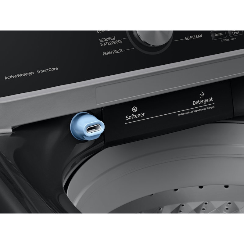 Samsung 4.5 cu. ft. Capacity Top Load Washer with Active WaterJet, Brushed Black