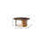 35" Bronze Glass Round Coffee Table