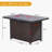 43 in Outdoor Wicker Gas Fire Pit Table With 50,000 BTU, Propane Fire Pit Table with CSA Certified For Patio & Backyard