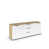 Artisan Oak/White Glass/Chrome