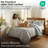 Southshore Fine Linens Infinite Blossom Reversible Comforter Set in Steel Blue, Double-Brushed Microfiber Bedding with Floral Print and Down-Alternative Fill, 1 Comforter and 2 King Pillow Shams, King / California King-1074330926