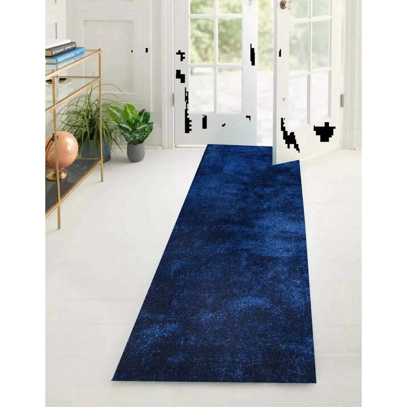 Solid Colour Shag Area Rug, Runner 60 x 220cm