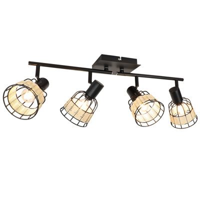 Munch 23.8'' 4 -Light Rail Track Kit with Dimmable and Adjustable Head