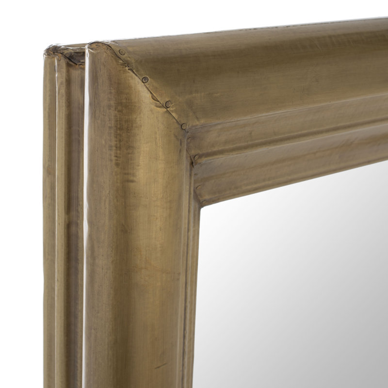 Antke Engineered Wood Mirror, Brass, 78" x 42"