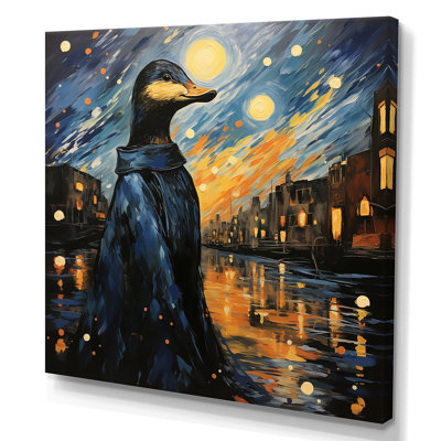«Blue Duck At The Pond II», art mural canard