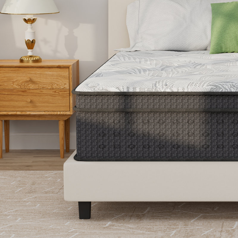 14" Medium Hybrid Mattress With Pocket Springs And High Resilience Foam, Mattress In A Box, Extra-Long Twin
