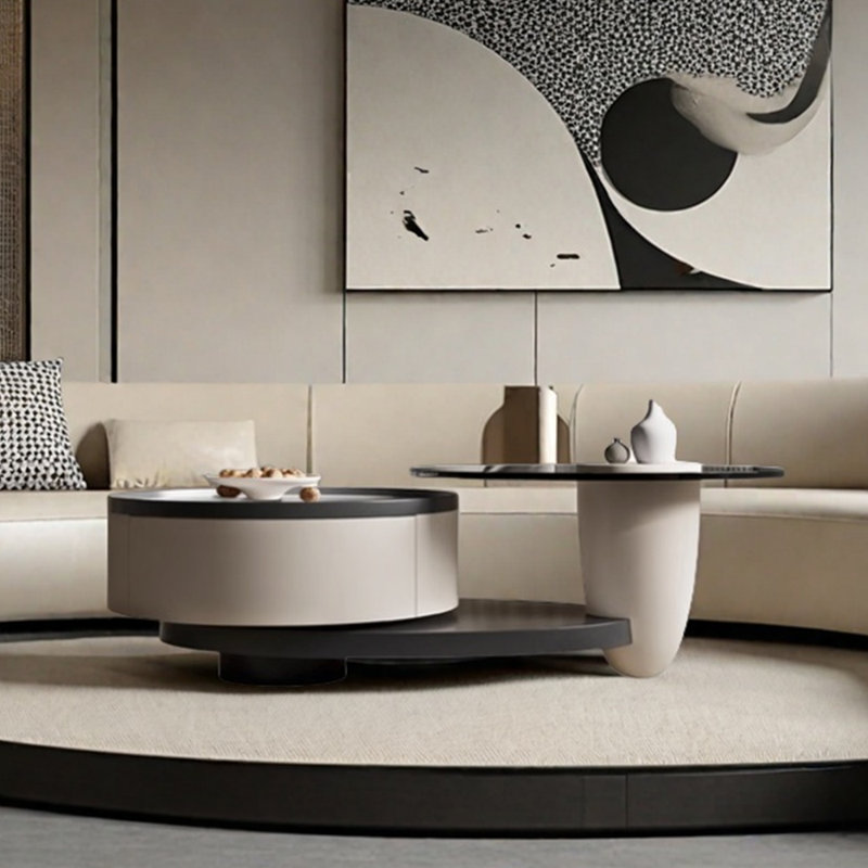 Cream style modern design coffee table