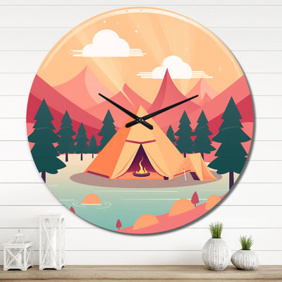 Nature'S Camp - Countryside Wall Clock