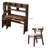 Coerd Kids Desk Learning Study Writing Desk Computer Table with Chair-1745778558