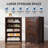 48.27'' Tall 5-Drawer Wood Dresser with Solid Legs for Bedroom, 31.5'' W Large Storage Dresser with Double Rustic Handles, Walnut Brown Dresser Chest of Drawers for Living Room, Hallway, Closet-2078280293