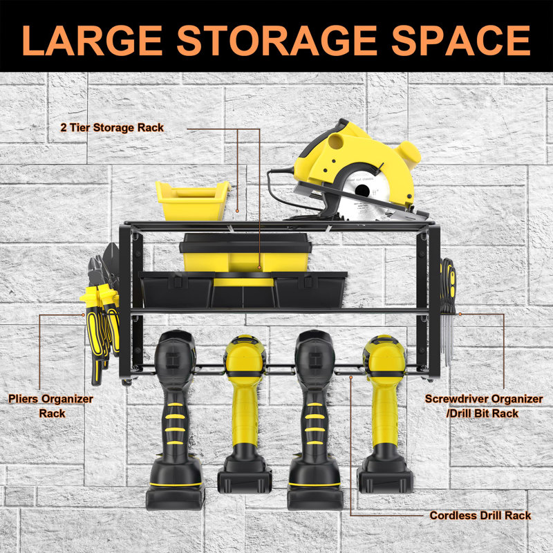 Power Tool Organizer And Storage Rack