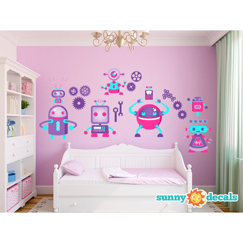 Décalcomanie murale en tissu robot, Géant