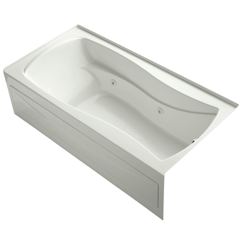 Mariposa 72" x 36" Whirlpool Bathtub, Dune, Left