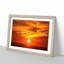 Striking Orange Sunset in Abstract - Picture Frame Painting Print on MDF-55615643-55615650