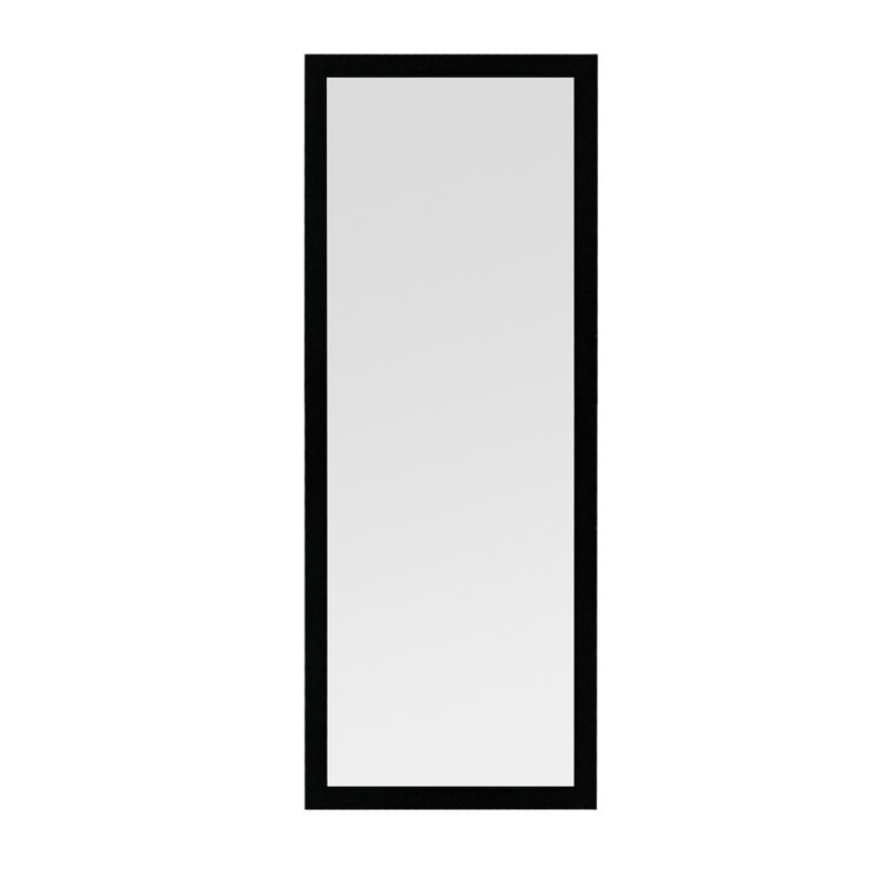 Miroir Modern Cheval - mural, noir 15,7 po x 41,3 po | Cadre 100% plastique, épaisseur de 0,1 pouce | Conception élégante pour les chambres à coucher et les aires de repos, surface réfléchissante pour le style et la fonctionnalité