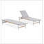 Chaise longue d'extérieur en aluminium Hargrove