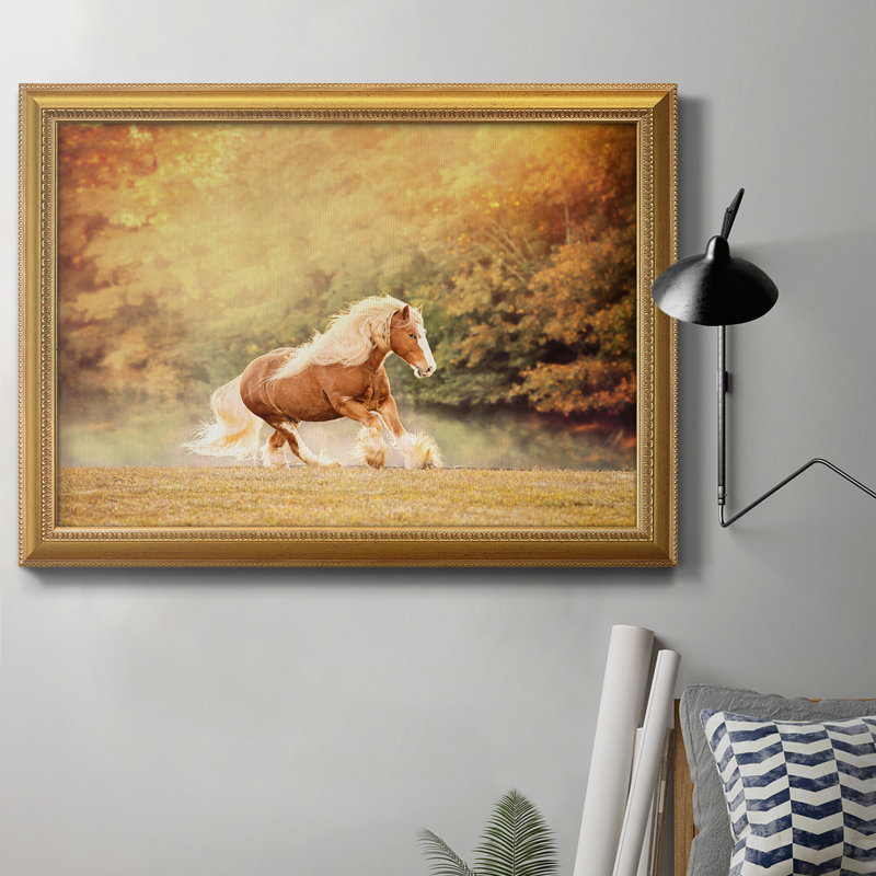 Horse Motion II - Photographie de cadre photo sur toile, H 16 po x l 20 po