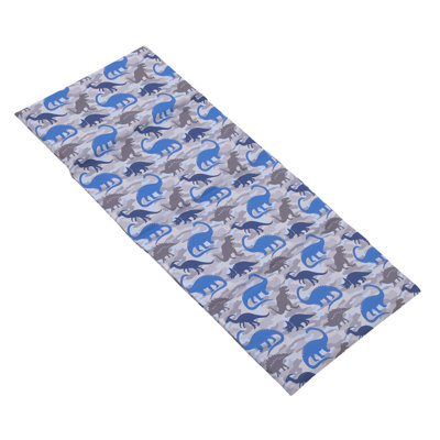 Indigo Safari Dinosaur Blue And Grey Preschool Nap Pad Sheet
