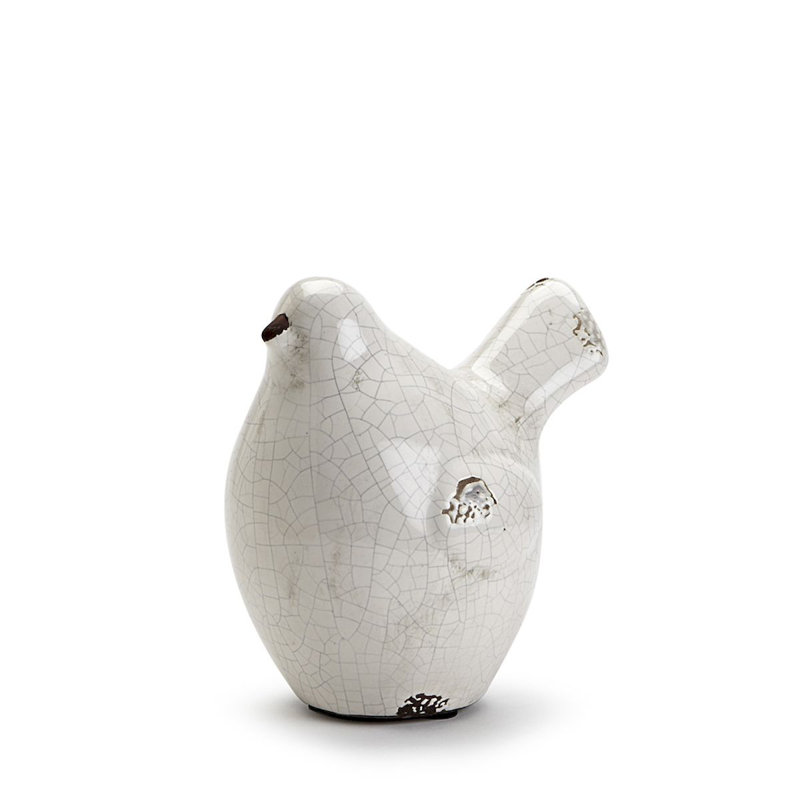 Statue d’oiseau dodus Fedele, H 6,5 po x l 4 po x P 3,5 po