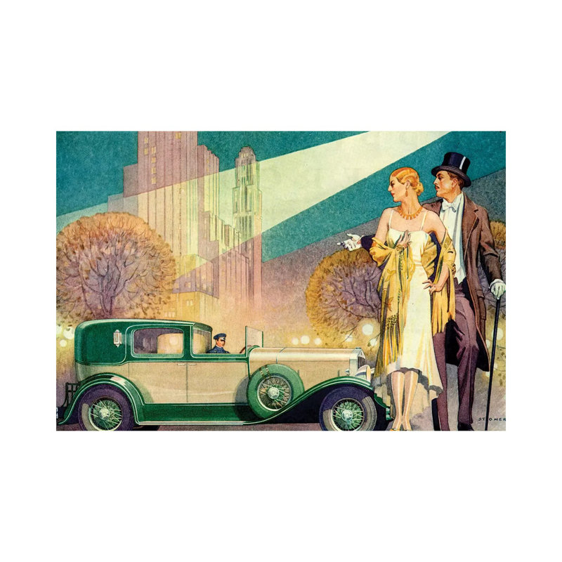 1929 Franklin Magazine Advert Detail - Wrapped Canvas Print, 66.04 cm H x 45.72 cm W x 3.175 cm D